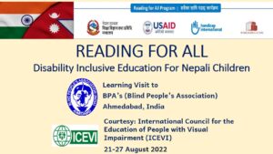 Nepal Team vising inclusive education in Gujarat